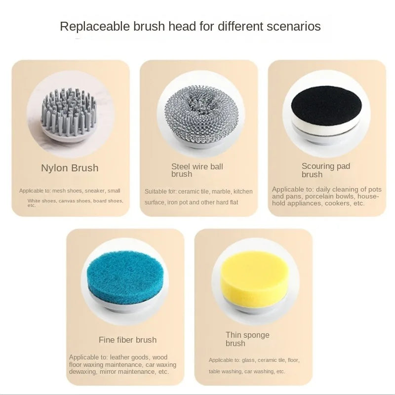 High-Torque Cordless Power Scrubber